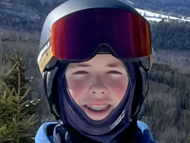 on top of teh mountain