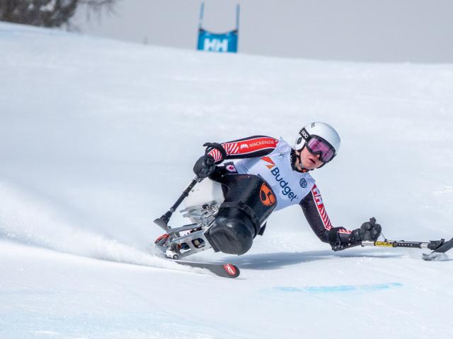 katie slicing up the course