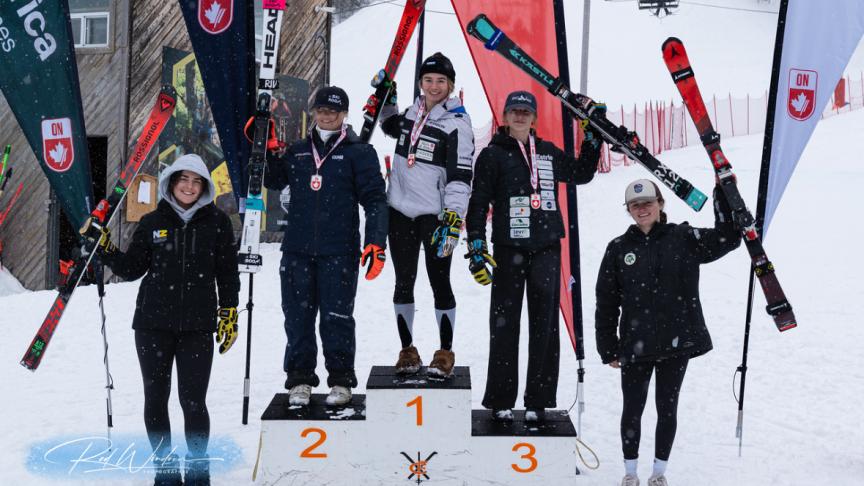Camp Fortune Podium- 1st place u18