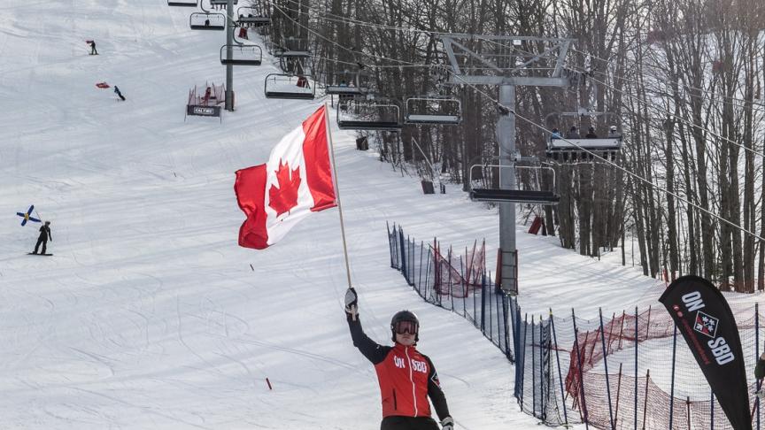 jr nationals with the canada flag