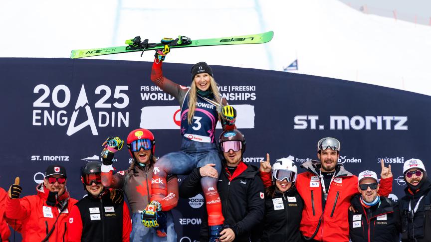 Podium with friends