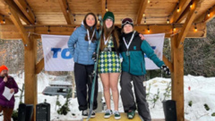 Emma on the Podium
